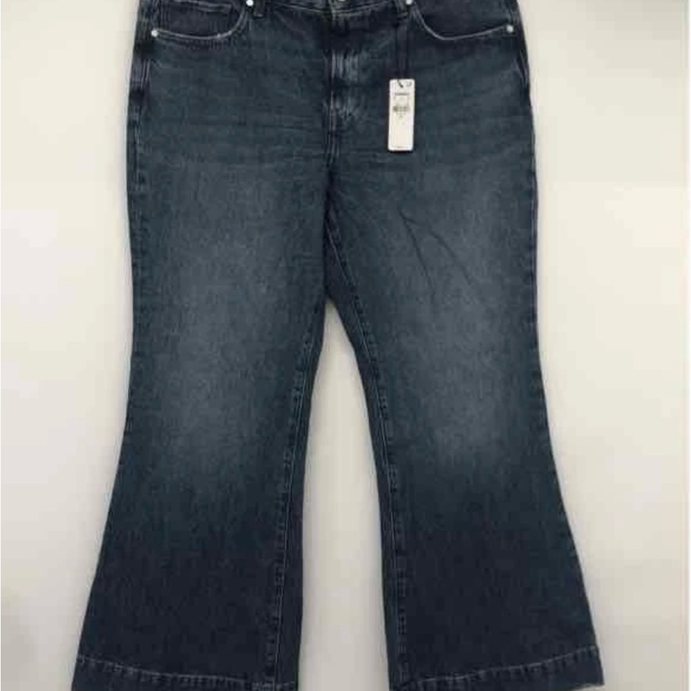 Express Dark Blue Flare Jeans